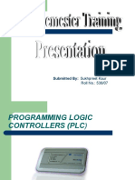 Programming Logic Controllers (PLC)