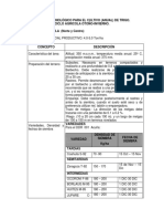 Paquete Tecnológico para El Cultivo (Anual) de Trigo. Ciclo Agricola Otoño-Invierno