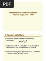 Nonparametric Density Estimation Nearest Neighbors, KNN