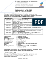 Pengumuman Koran Renovasi TB MDR 6 RSUD