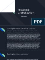 Portfolio Assignment 1 - Historical Globalization