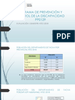 Evaluación de Discapacidad Tacna Año 2018