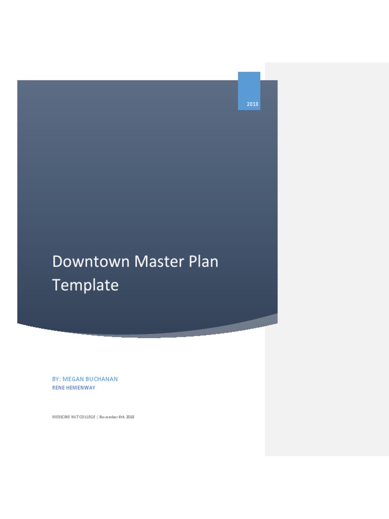 Downtown Master Plan Template | PDF | Community | Zoning