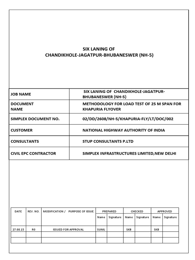 Methodology Of Load Testing Of Flyover Download Free Pdf Mechanical