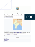 List of dams and reservoirs in India