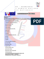 National Comprehension Orale A1