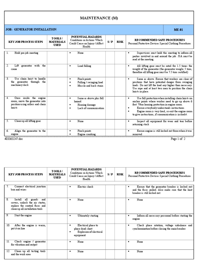 Generator Installation Safety Guide | PDF | Fuse (Electrical) | Electricity