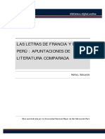 Las Letras de Francia y El Perú - Literatura Comparada