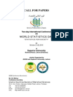 Call For Papers: World Statistics Day