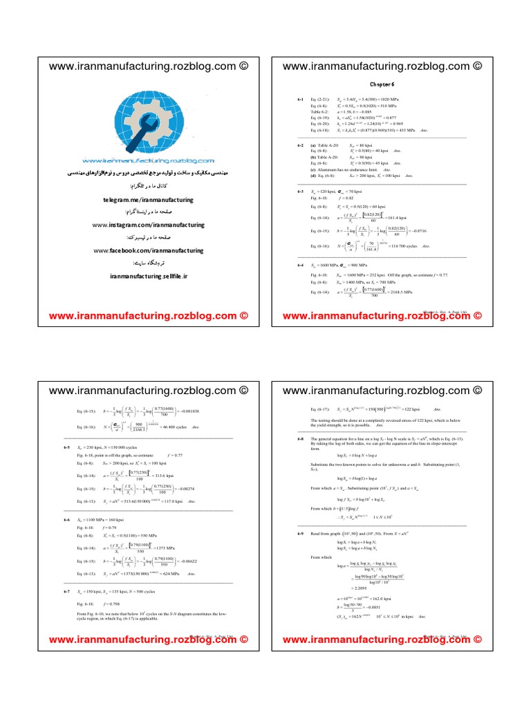 Chapter 6 Solutions 2 | PDF | Strength Of Materials | Mechanical ...