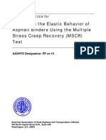 Anderson M - Evaluating The Elastic Behavior of Asphalt Binders Using The MSCR Test - AASHTO Format