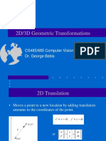 2D/3D Geometric Transformations: CS485/685 Computer Vision Dr. George Bebis