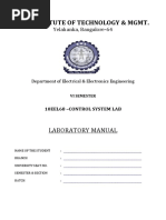 Control Systems Lab Manual