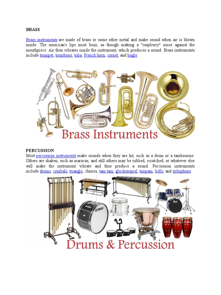 Kinds of Musical Instruments PDF