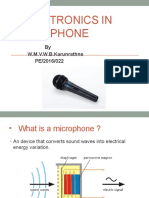 Electronics in Micorphone