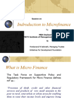 Intro To Micro Finance