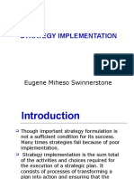 Strategy Implementation: Eugene Miheso Swinnerstone