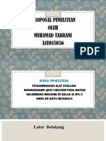 Proposal Penelitian Oleh Muhamad Tabrani A1E015036