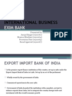 Ib - Exim Bank Functions