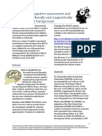 Tip Sheet 3 - Cognitive Assessment and People From Culturally and Linguistically Diverse (CALD) Background