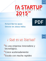 "Ruta Startup 2015": Richard Barrios Apaza Director de Juliaca Valley