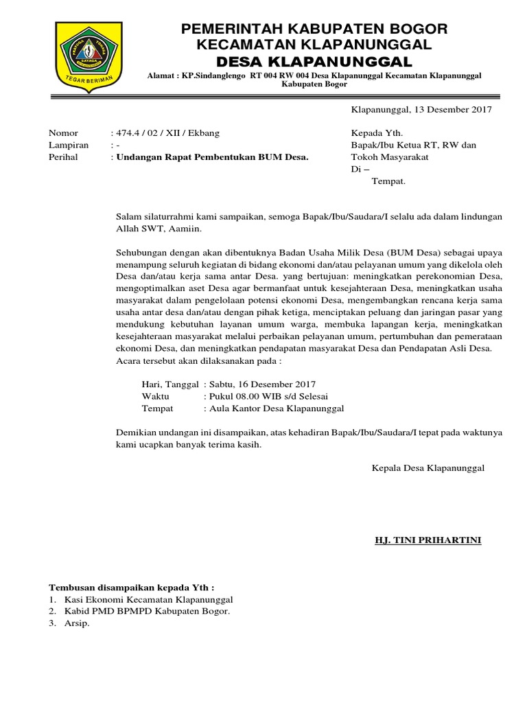 1 Surat Undangan Pembentukan Bum Desa 1docx
