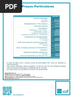 Tabela de Preços de Consultas e Exames CUF | PDF | Ciências da Saúde ...