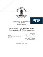 Localizing Cell Towers From Crowdsourced Measurements - Johan Alexander Nordstrand - Master Thesis