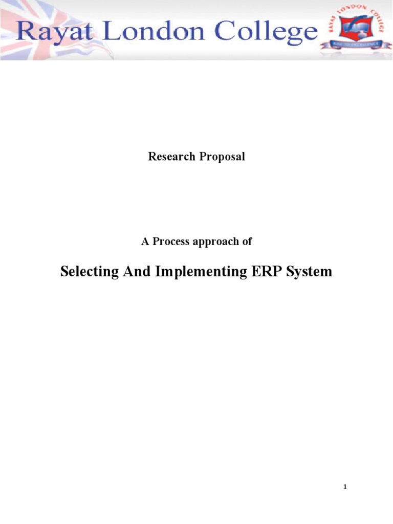 Masters thesis: Tektronix Global Erp Implementation