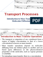 Introduction to Mass Transfer & Molecular Diffusion