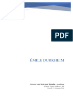 Emile Durkheim, Tajana Milkovic