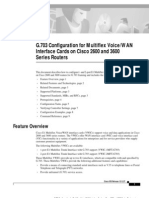 G.703 Configuration For Multiflex Voice/WAN Interface Cards On Cisco 2600 and 3600 Series Routers