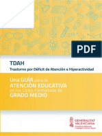 Guía TDAH. Profesores Ciclos Formativos. Conselleria de Educación