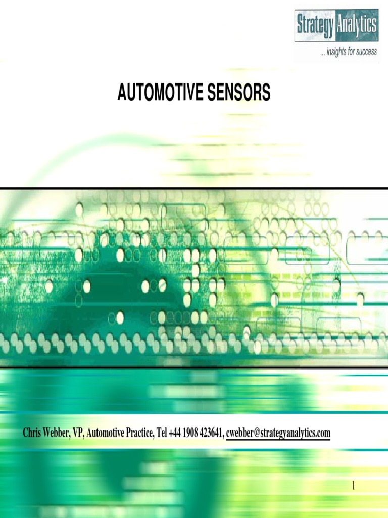 Automotive Sensors Market Analysis | PDF | Car | Airbag