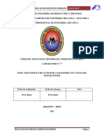 Diagnóstico de Un Motor Gasolinero Con Ayuda Del Motor Tester