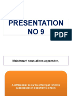 Cours No 1 Presentation No 9