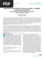 Pensar La Psicología Más Allá de La Mente y El Cerebro