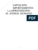 Adaptación Del Comportamiento - Comprendiendo Al Animal Humano - Manuel Soler PDF