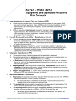 Cpa Far - Study Unit 8 Property, Plant, Equipment, and Depletable Resources Core Concepts