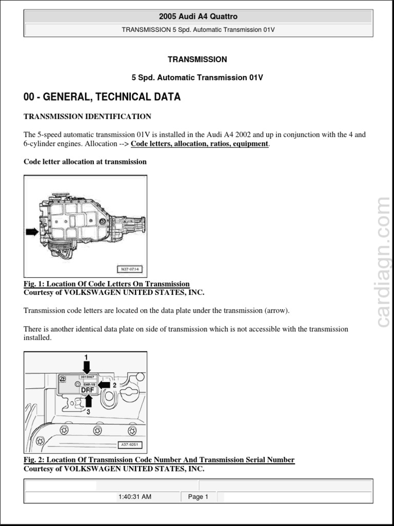 2005 audi sale a4 transmission