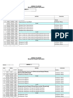 Time Table Training Manajemen Bangsal Keperawatan