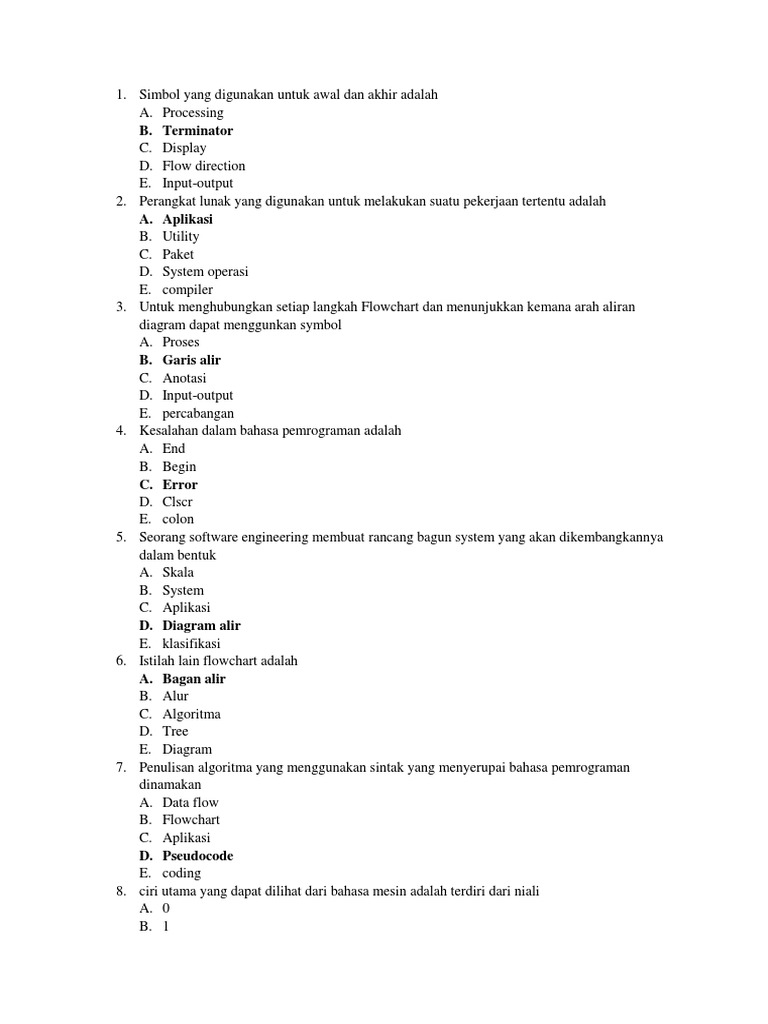 Panduan Pemrograman Dasar dan Flowchart | PDF