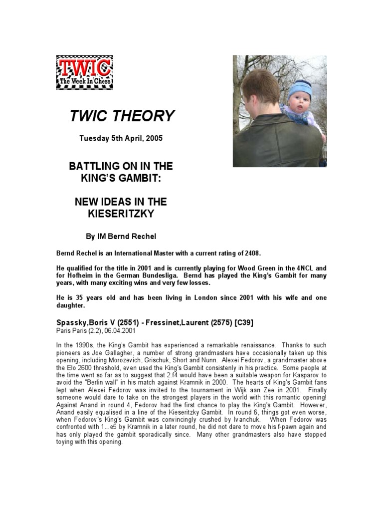 Battling On With The Kings Gambit | PDF | Game Theory | Chess Openings