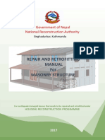 NRA Repair and Retrofitting Manual For Masonry Structure - 181122