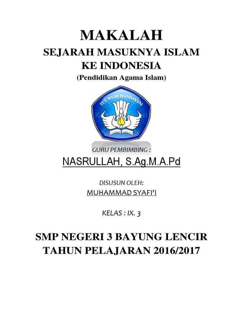 Makalah Perkembangan Islam Di Nusantara Jadi