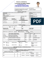 Application For Employment: The Esplanade Co LTD 1 Esplanade Drive Singapore 038981 Tel (65) 6828 8222 Fax (65) 6338 5838