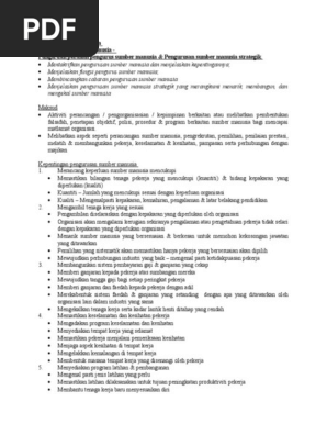 Bab 5 Sumber Manusia Pdf