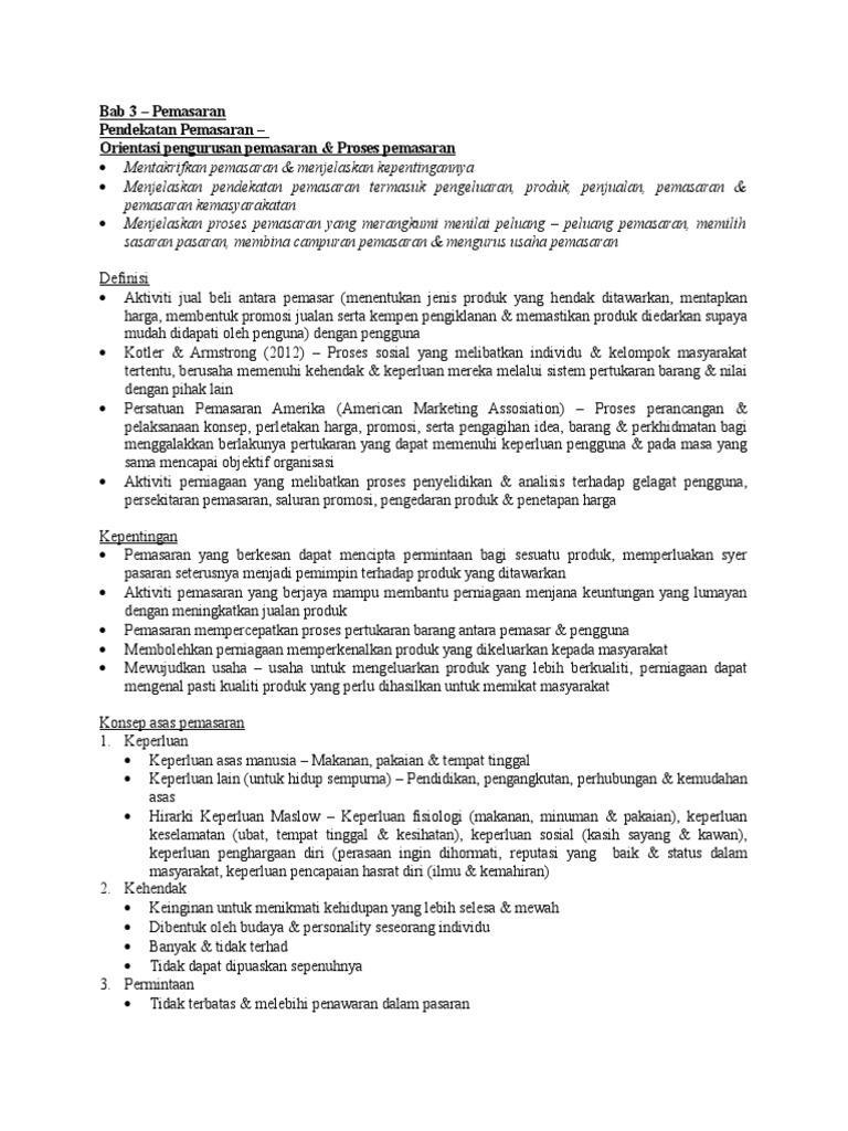 Bab 3 Pemasaran