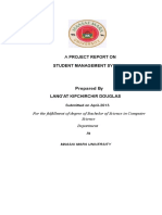 Project Report On Student Management System