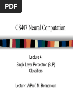 Single Layer Perceptron